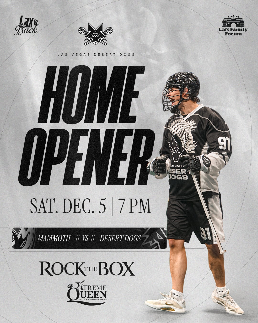 Game 1 Announcement Graphic - Queen Rock the Box