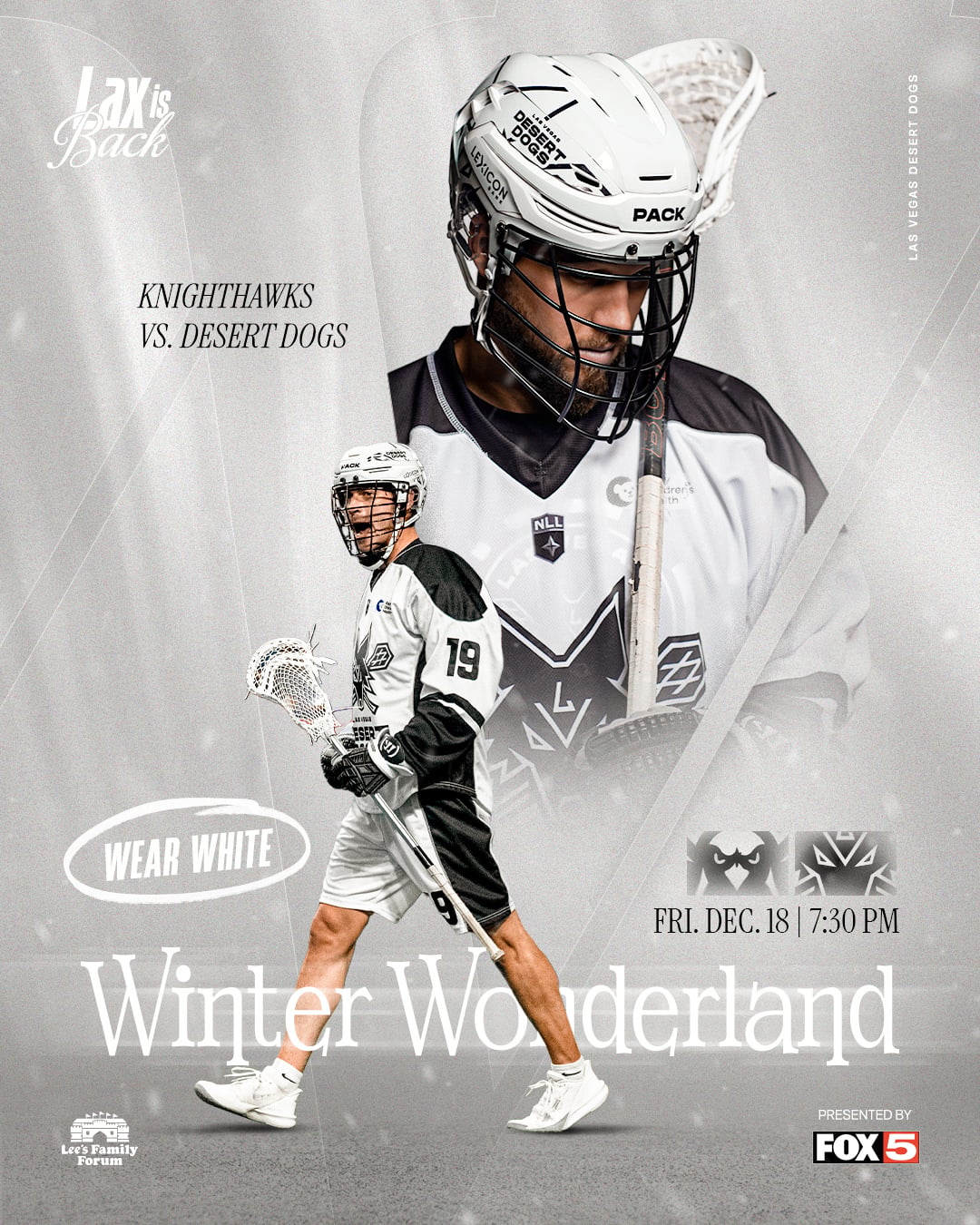 Game 2 Announcement Graphic - Winter Wonderland